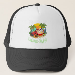 Gorra De Camionero Navidades En Julio Tee Funny Santa Summer Beach