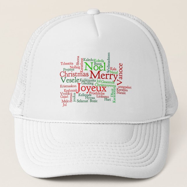 Gorra De Camionero Navidades en todo el mundo (Anverso)