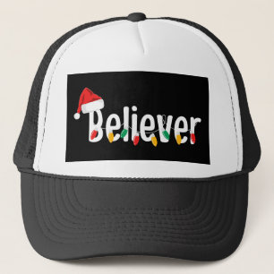 Gorra De Camionero Navidades Faith Believer   Luces navideñas de Sant