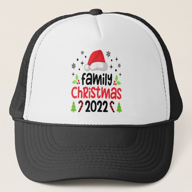 Gorra De Camionero Navidades familiares 2022 Compitiendo con la diver (Anverso)