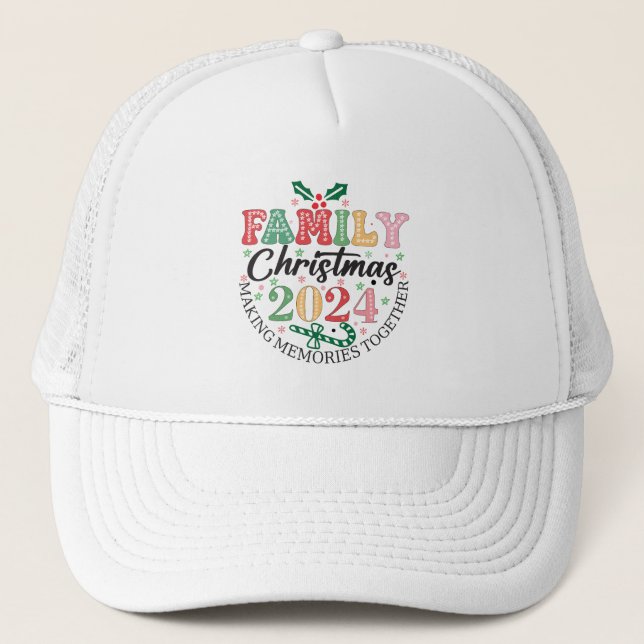 Gorra De Camionero Navidades familiares 2024 (Anverso)