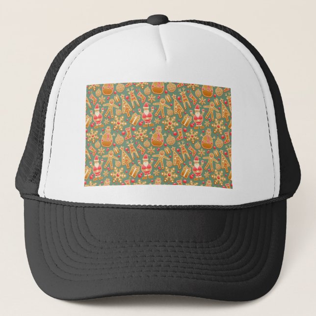 Gorra De Camionero navidades gingerbread santa (Anverso)