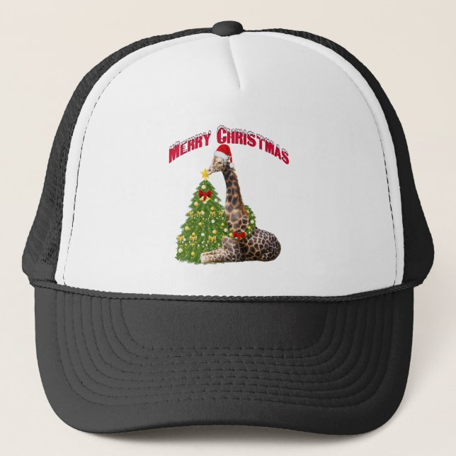 Gorra De Camionero Navidades Giraffe (Anverso)