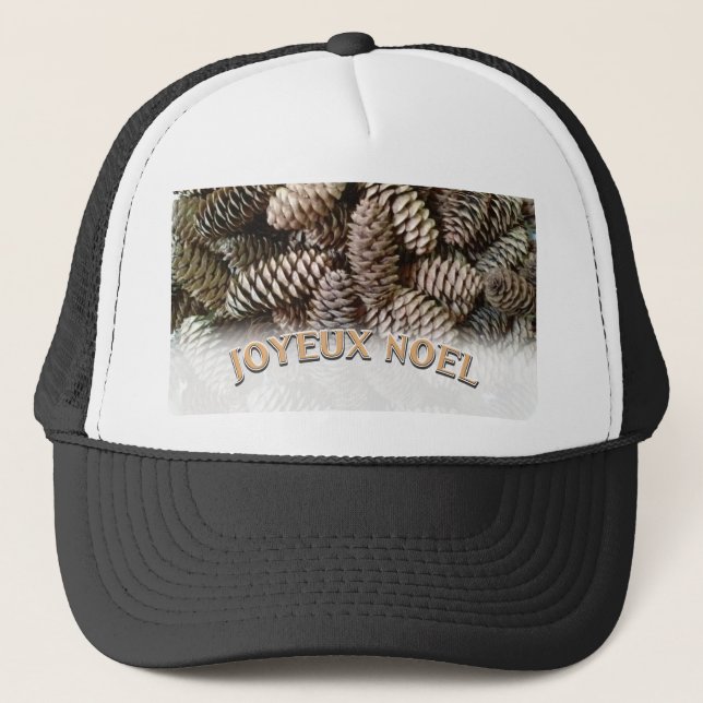 Gorra De Camionero Navidades Joyeux Noel Holiday Pine Cone (Anverso)