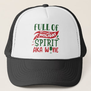 Gorra De Camionero Navidades llenos de espíritu festivo, también cono