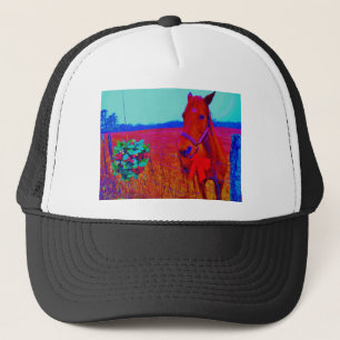 Gorra De Camionero Navidades marrones coloreados Caballo : añadir nom