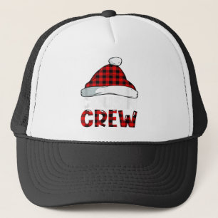 Gorra De Camionero Navidades Primo Tripulación Buffalo Red Plaid Paja