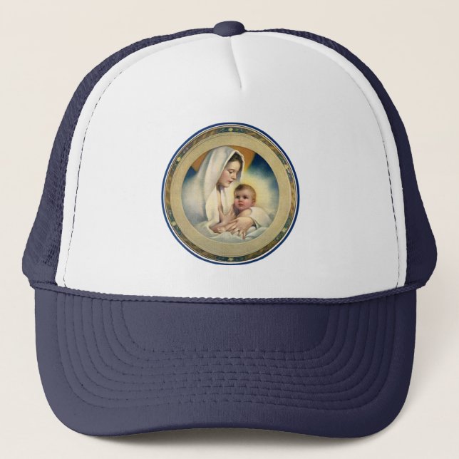 Gorra De Camionero Navidades religiosos, madoneses y niños (Anverso)