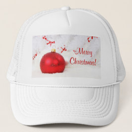 Gorra De Camionero Navidades Rojo Y Blanco Feliz Navidad I