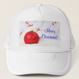 Gorra De Camionero Navidades Rojo Y Blanco Feliz Navidad II