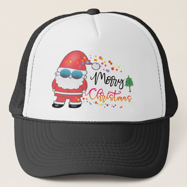 Gorra De Camionero Navidades Santa Claus ho ho ho (Anverso)