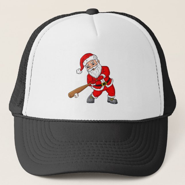 Gorra De Camionero Navidades Santa Claus Pitcher Boys Niños T (Anverso)