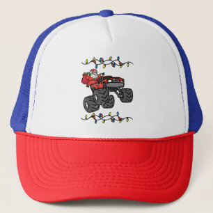 Gorra De Camionero Navidades Santa Monster Camión Niños Niños Toddler