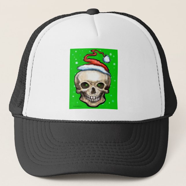 Gorra De Camionero Navidades Skull (Anverso)