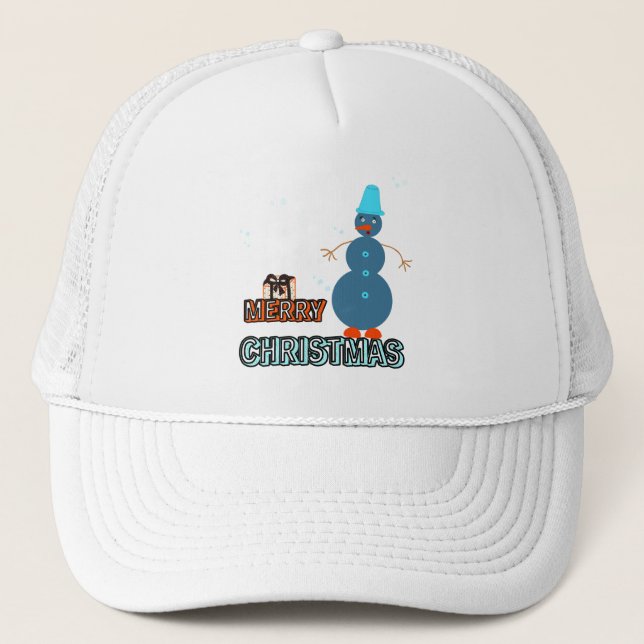 Gorra De Camionero Navidades snowman (Anverso)
