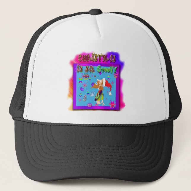 Gorra De Camionero Navidades Tan Groovy (Anverso)
