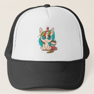 Gorra De Camionero Navidades unicornios