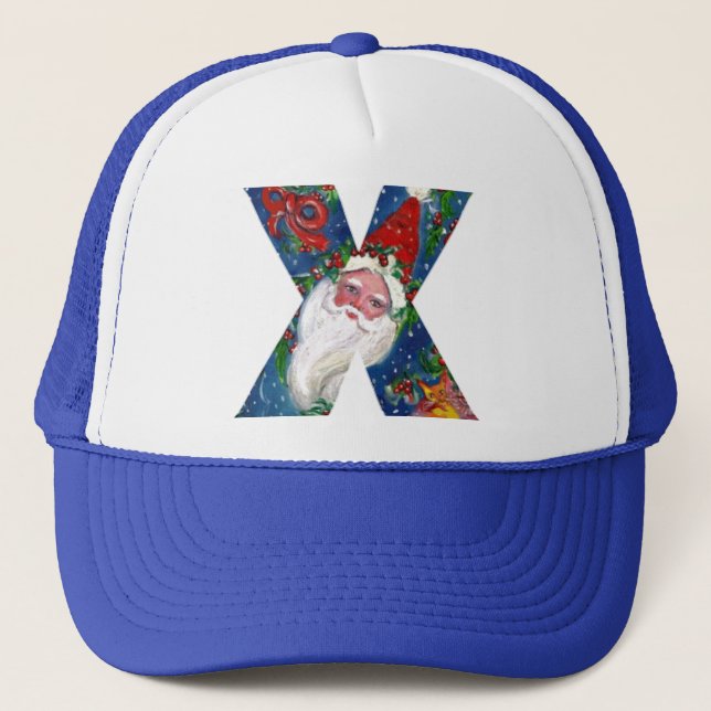 GORRA DE CAMIONERO NAVIDADES X CARTA / SANTA CLAUS CON RIBBÓN ROJO (Anverso)