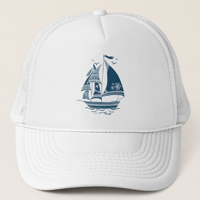 Gorra De Camionero Navy-Blue Wind (Anverso)