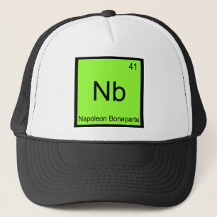 Gorra De Camionero Nb - Napoleón Bonaparte Química Elemento Divertido