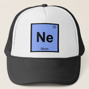 Gorra De Camionero Ne - Símbolo de la tabla periódica de química del