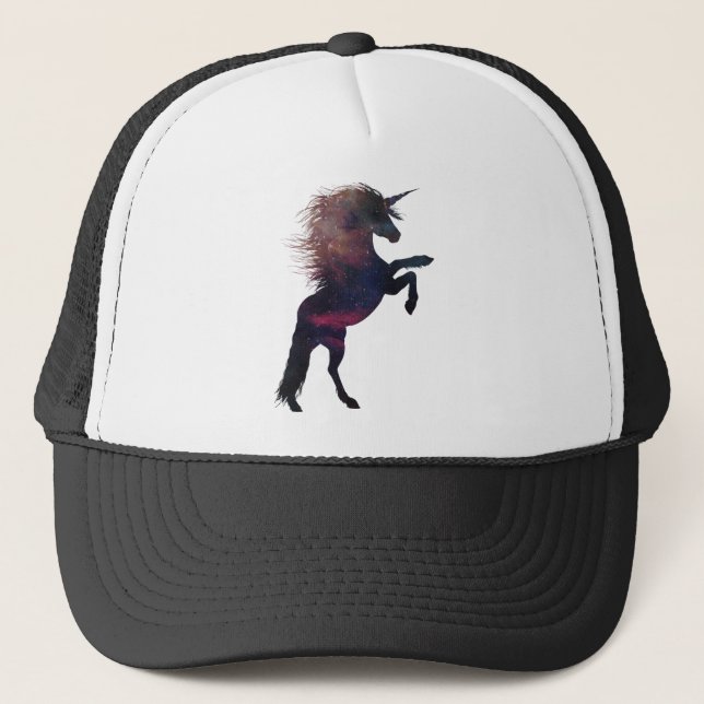 Gorra De Camionero Nebulosa magnética del espacio unicornio (Anverso)