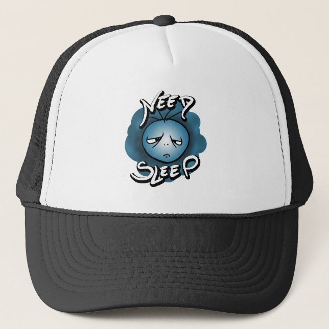 Gorra De Camionero Necesito Dormir - Sleepe Mood (Anverso)