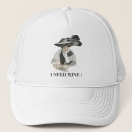 GORRA DE CAMIONERO ¡NECESITO EL VINO!