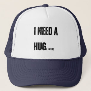 Gorra De Camionero Necesito un Abrazo Enorme Tatuaje Juego de Palabra