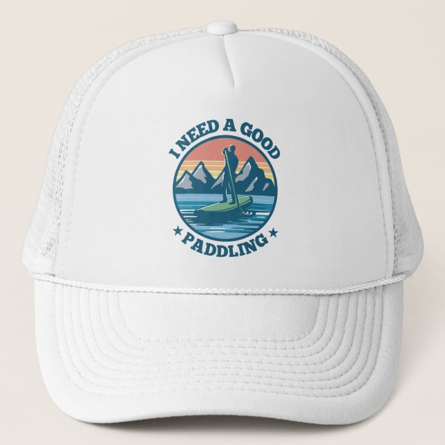 Gorra De Camionero Necesito un buen regalo divertido de remo (Anverso)