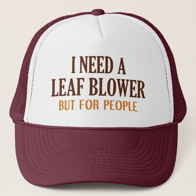 Gorra De Camionero Necesito Un Flor De Hoja Pero Para La Gente (Anverso)