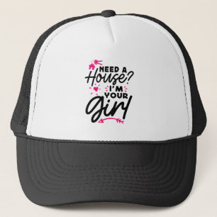 Gorra De Camionero Necesito una casa, soy tu Chica, casa de claves in