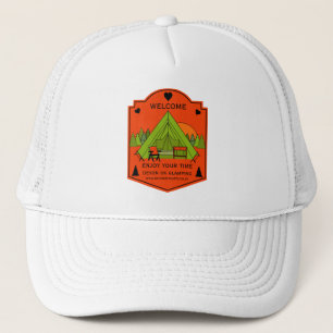 Gorra De Camionero Negocio de Glamping de Carpa de Campana