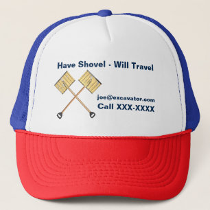 Gorra De Camionero Negocio de la pala de nieve