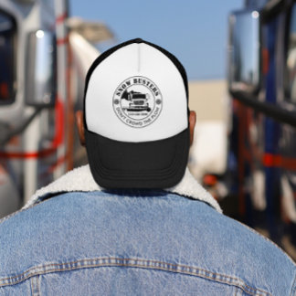 Gorra De Camionero Negocio de Remoción de Nieve Agrega tu Logo Person