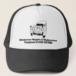 Gorra De Camionero Negocio de reparaciones y reemplazo de parabrisas.