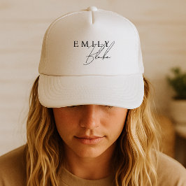 Gorra De Camionero Negocio Moderno Simple