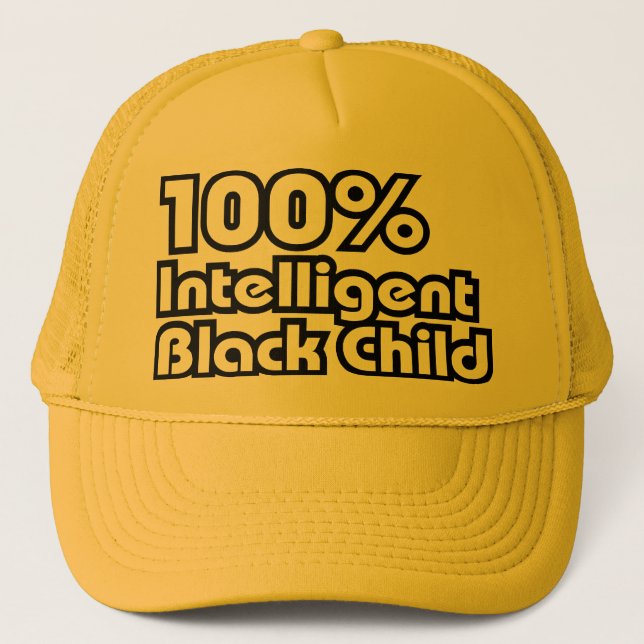 Gorra De Camionero Negro 100% inteligente (Anverso)