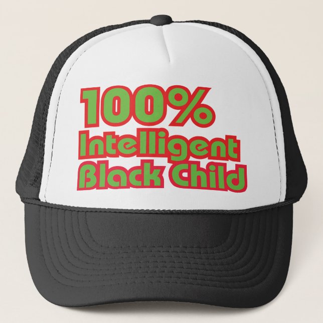 Gorra De Camionero Negro 100% inteligente (Anverso)