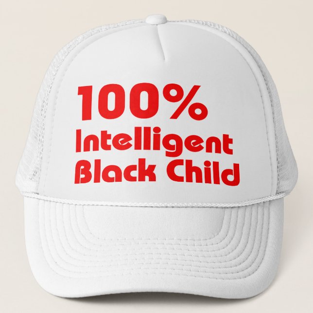 Gorra De Camionero Negro 100% inteligente (Anverso)