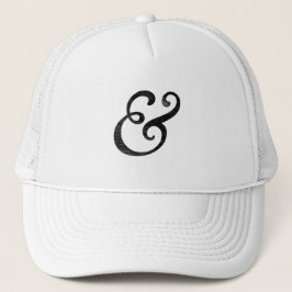 Gorra De Camionero Negro cursivo de la prensa de copiar del viejo