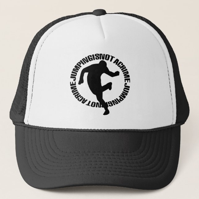 Gorra De Camionero Negro de Jumpstyle [transparente] (Anverso)