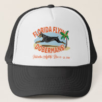 Negro de los Dobermans del vuelo de la Florida