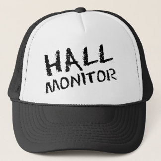 Gorra De Camionero Negro del monitor de Pasillo