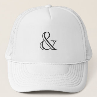 Gorra De Camionero Negro grabado academia del signo "&"
