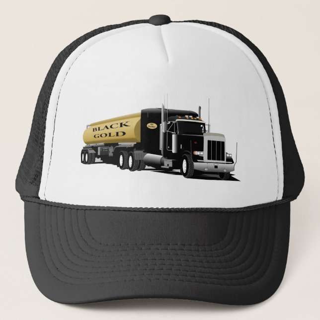 Gorra De Camionero Negro semi (Anverso)