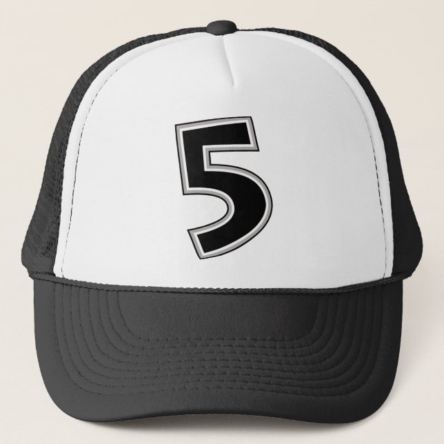Gorra De Camionero Negro y gris número 5 (Anverso)