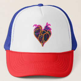 Gorra De Camionero Neon Anatómico Heart Hoodie | Botánico artístico