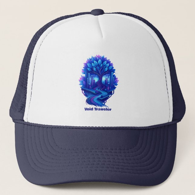 Gorra De Camionero Neon Future World (Anverso)