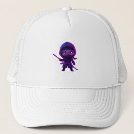 Gorra De Camionero Neon Ninja - Personaje de estilo Cyberpunk lindo